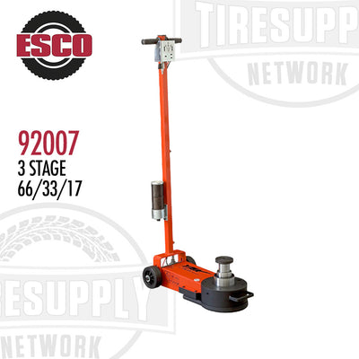 ESCO 92007 | Yak 3-Stage 66/33/17 Ton Air Hydraulic Jack