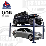 Eagle Equipment MS-8000 | 4-Post Lift 8,000-lb Capacity - Vehicle Storage