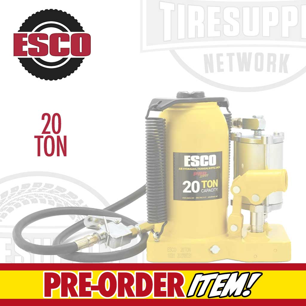 PRE-ORDER: ESCO 10381 Pro Series 20 Ton Air Hydraulic Bottle Jack