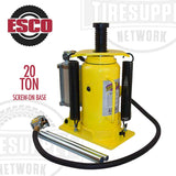 PRE-ORDER: ESCO 10450 Yellow Jackit 20 Ton Air/Manual Bottle Jack with Screw-On Base