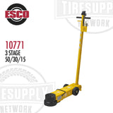 ESCO 10771 | 3-Stage 50/30/15 Ton Air Hydraulic Long Service Jack