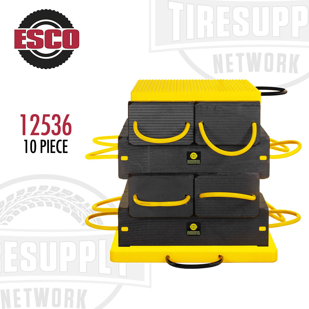 ESCO | Cribbing Block System 100 Ton Capacity - 10 Piece Kit - 23&quot; Max Height (12536)