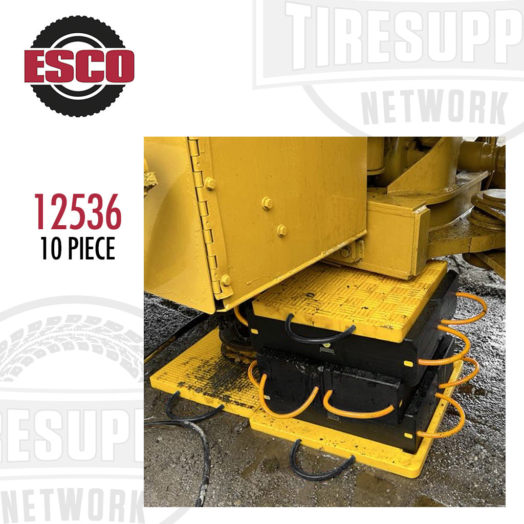 ESCO | Cribbing Block System 100 Ton Capacity - 10 Piece Kit - 23&quot; Max Height (12536)