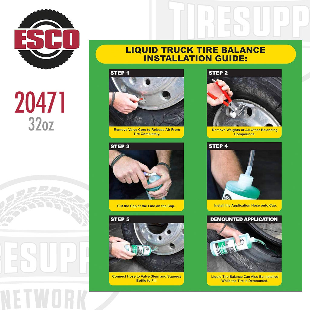 ESCO | Liquid Truck Tire Balancer - 12 Pack (20471)