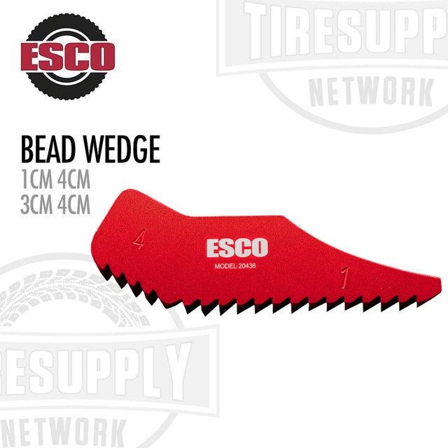 ESCO 20436 1 CM 4 CM. ESCO 20437 3CM 4CM. Red Bead Wedge