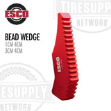 ESCO 20436 1 CM 4 CM. ESCO 20437 3CM 4CM. Red Bead Wedge