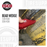 ESCO 20436 1 CM 4 CM. ESCO 20437 3CM 4CM. Red Bead Wedge