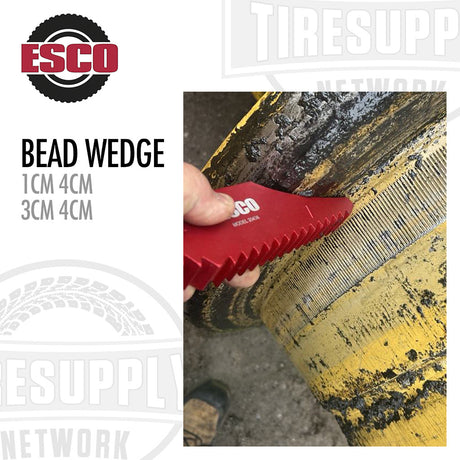 ESCO 20436 1 CM 4 CM. ESCO 20437 3CM 4CM. Red Bead Wedge