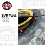 ESCO 20436 1 CM 4 CM. ESCO 20437 3CM 4CM. Red Bead Wedge