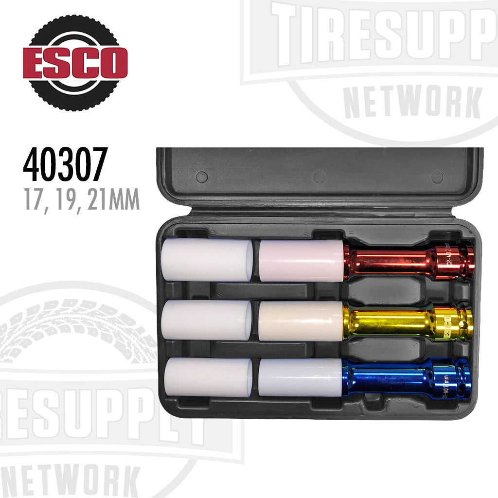 ESCO 40307 | 1/2" Drive 3 Piece Impact Socket Set - Extra Long Thin Wall Deep