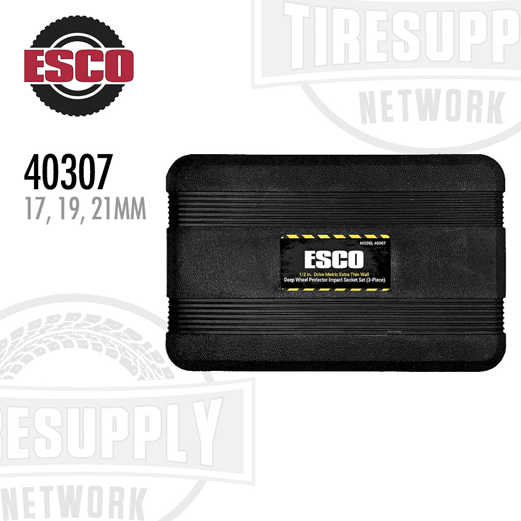 ESCO 40307 | 1/2" Drive 3 Piece Impact Socket Set - Extra Long Thin Wall Deep