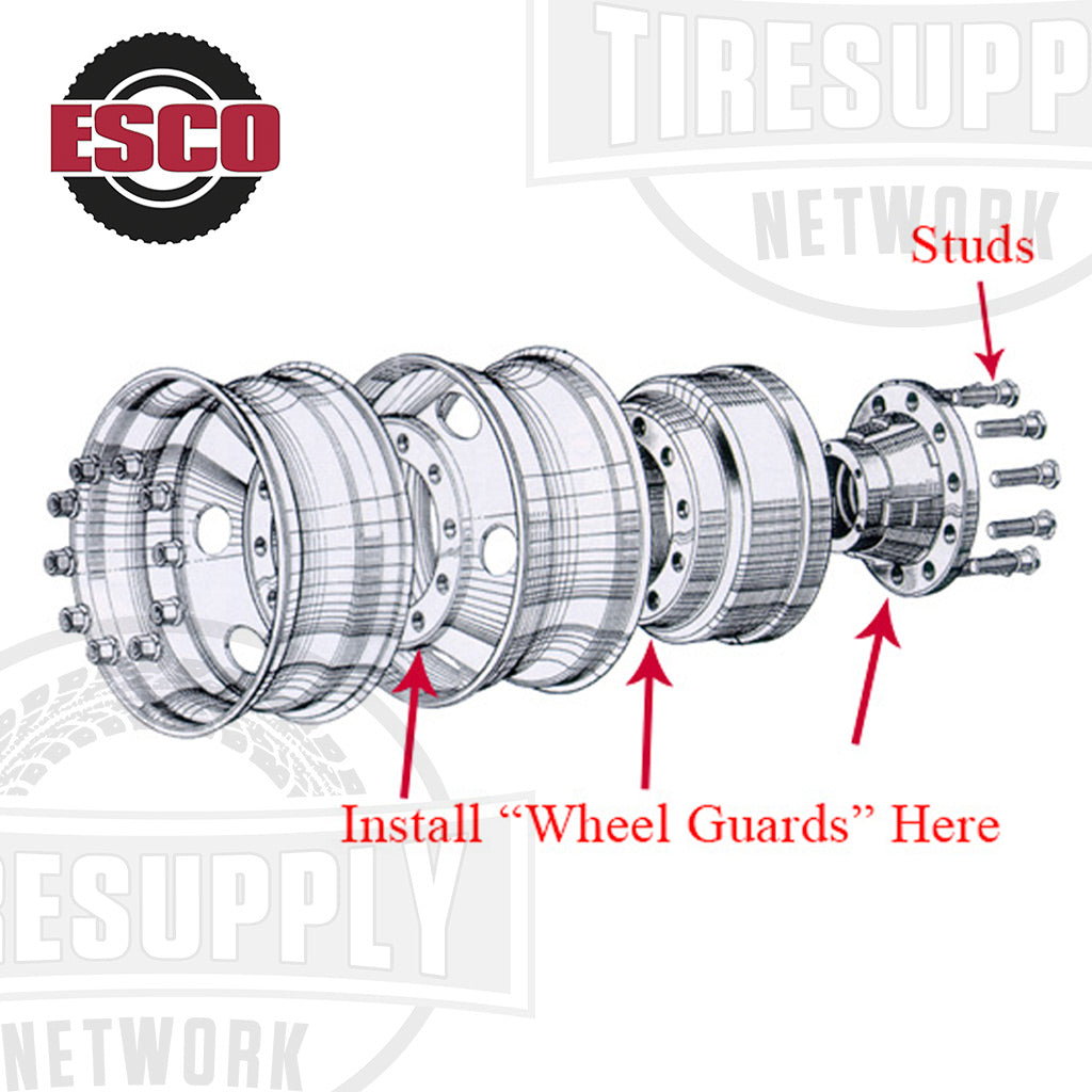 ESCO 60100 | E-Z Wheel Guards - 10 Hole 11 1/4” Bolt Circle