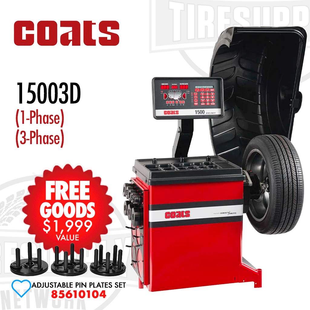 Coats | 1500 3D Direct Drive Wheel Balancer - 1-Phase or 3-Phase (80015003D*)