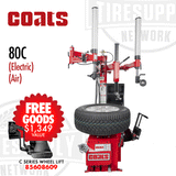 Coats 80C | Center Clamp Tire Changer with Robo-Arm Helper Device - Electric or Air Motor