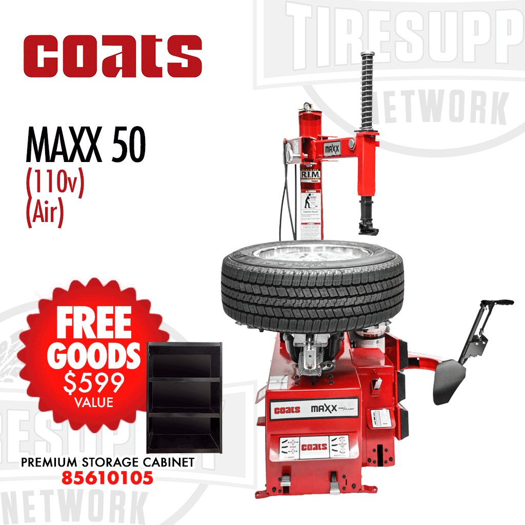 Coats MAXX 50 | Rim Clamp Tire Changer - Electric or Air Motor
