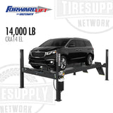 Car lift 14,000 lb capacity Forward Lift by Rotary. CRA14N202Ybk Part # CRA14 EL