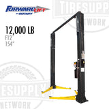 Forward Lift F12 | 2-Post Lift 12,000-lb Capacity - Symmetric Columns 2-Stage Arms - 4 Height Options - Choose Color