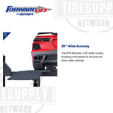 Forward Lift EFP9 | 4-Post Lift 9,000 lb Capacity - Vehicle Storage - 20″ Runways - Black
