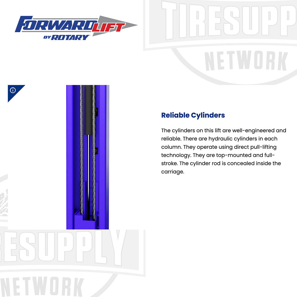 Forward Lift I12PRO | 2-Post Lift 12,000-lb Capacity - 166" Symmetric Columns 3-Stage Arms - Choose Color