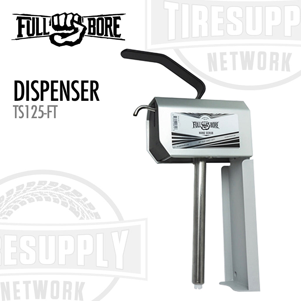 Full Bore | Stainless Steel Wall-Mount Hand Cleaner Dispenser for 1-Gallon Flat-Top Jugs (TS125-FT)