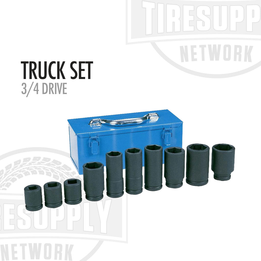 Truck Socket Set - 3/4″ Drive (10 Piece)(GP 8153)