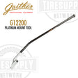 Gaither Platinum Mount Tool (G12200) for tire changing, depicted with a black handle and a silver-colored demount bar.