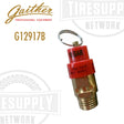 Gaither CE Safety Valve replacement part, red and gold in color. G12917B.