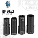Grey Pneumatic | 1/2" Drive Deep Length Flip Impact Set - Standard & Metric (1504FW)