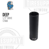 1/2″ Drive x 17mm Impact Socket - Deep Thin Wall (2017MDT)
