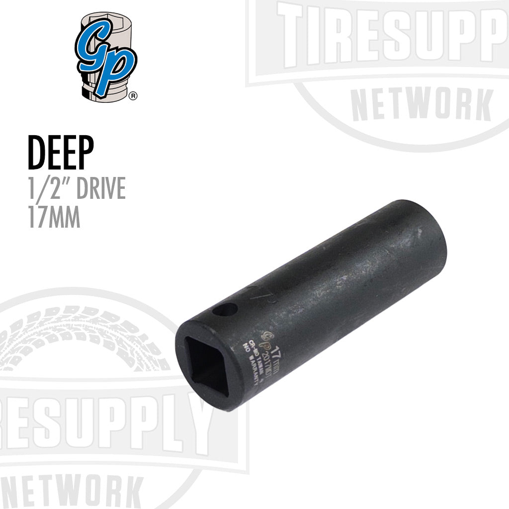 1/2″ Drive x 17mm Impact Socket - Deep Thin Wall (2017MDT)