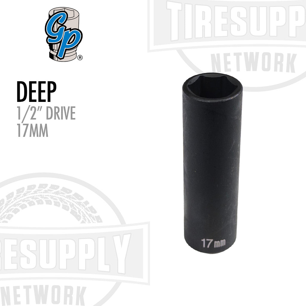 1/2″ Drive x 17mm Impact Socket - Deep Thin Wall (2017MDT)