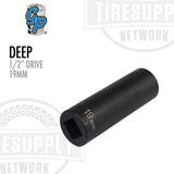 1/2″ Drive x 19mm Impact Socket - Deep Thin Wall (2019MDT)