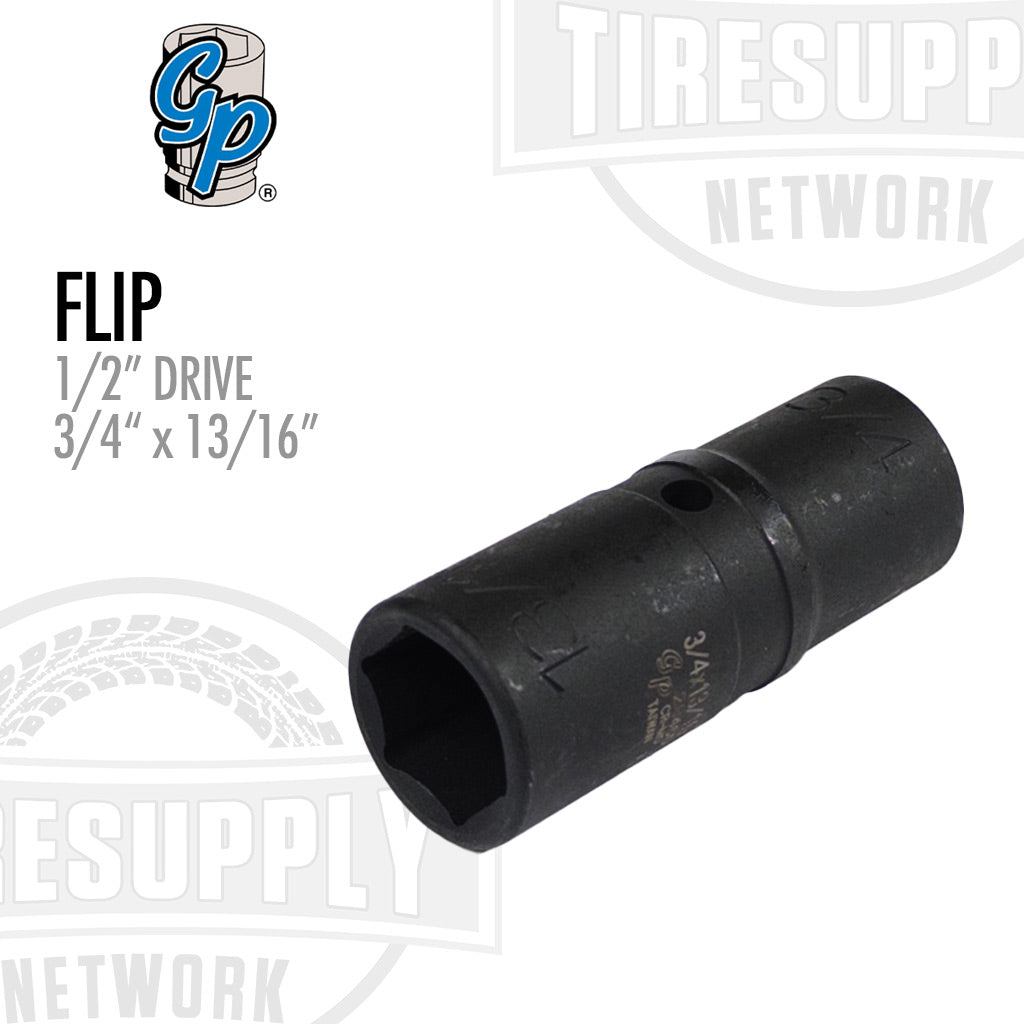 1/2″ Drive 3/4″ x 13/16″ Impact Flip Socket - Deep (2701)