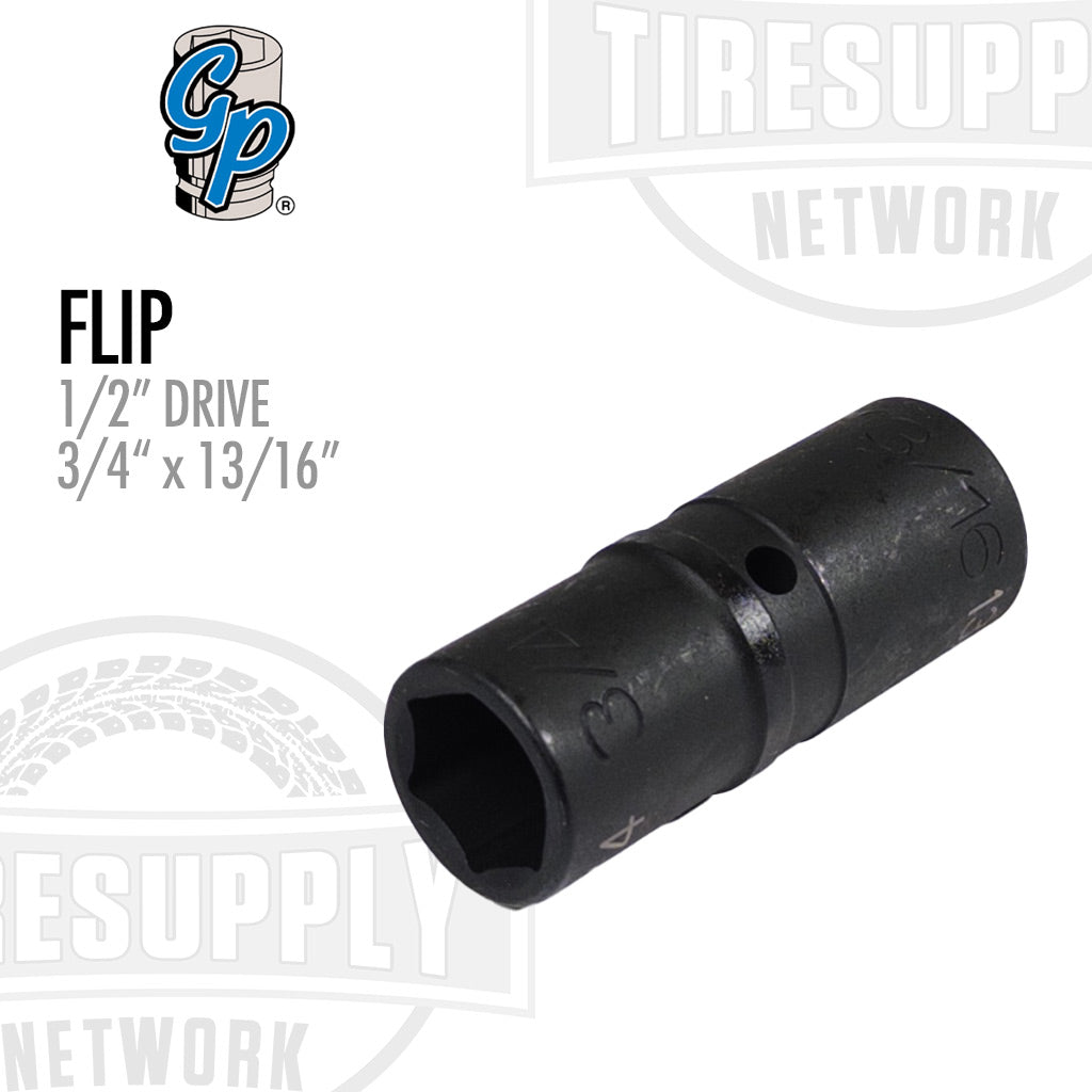 1/2″ Drive 3/4″ x 13/16″ Impact Flip Socket - Deep (2701)