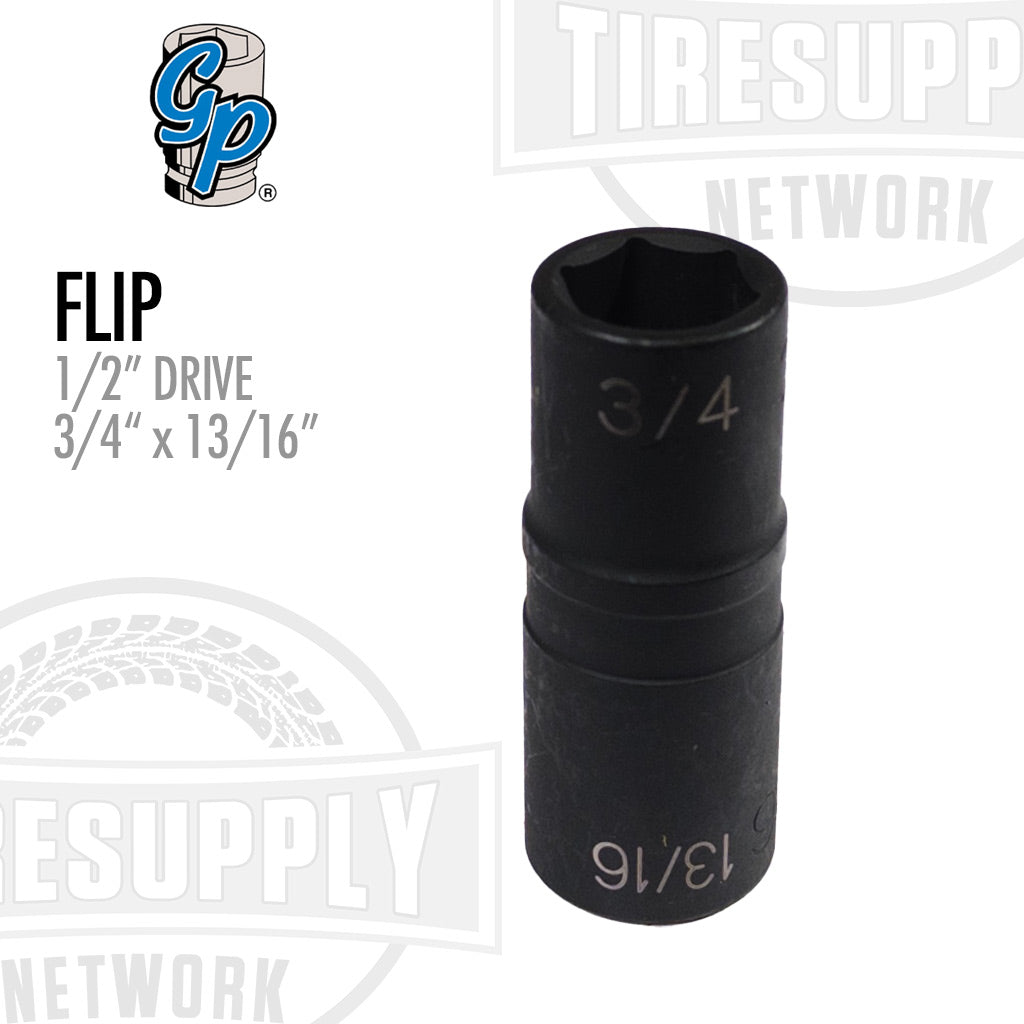 1/2″ Drive 3/4″ x 13/16″ Impact Flip Socket - Deep (2701)