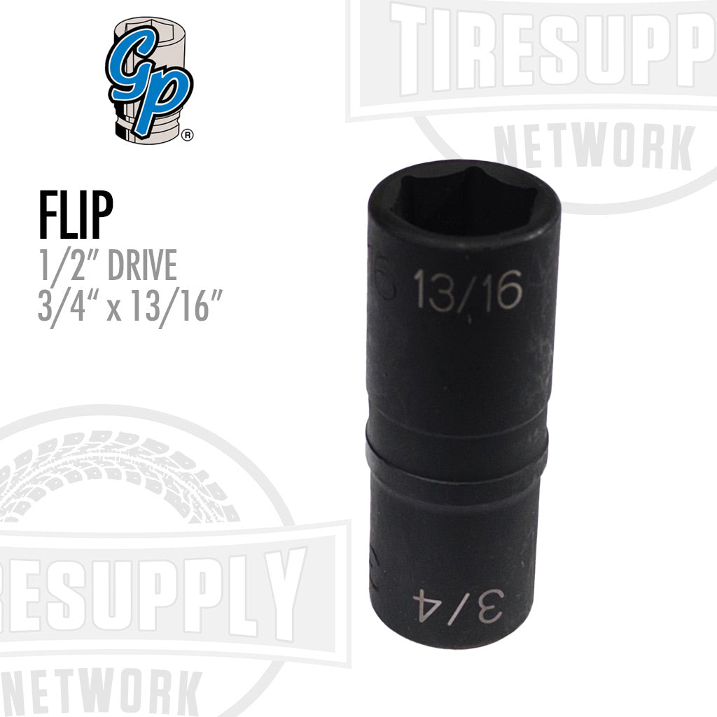 1/2″ Drive 3/4″ x 13/16″ Impact Flip Socket - Deep (2701)