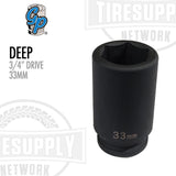 3/4″ Drive x 33mm Impact Socket - Deep (3033MD)