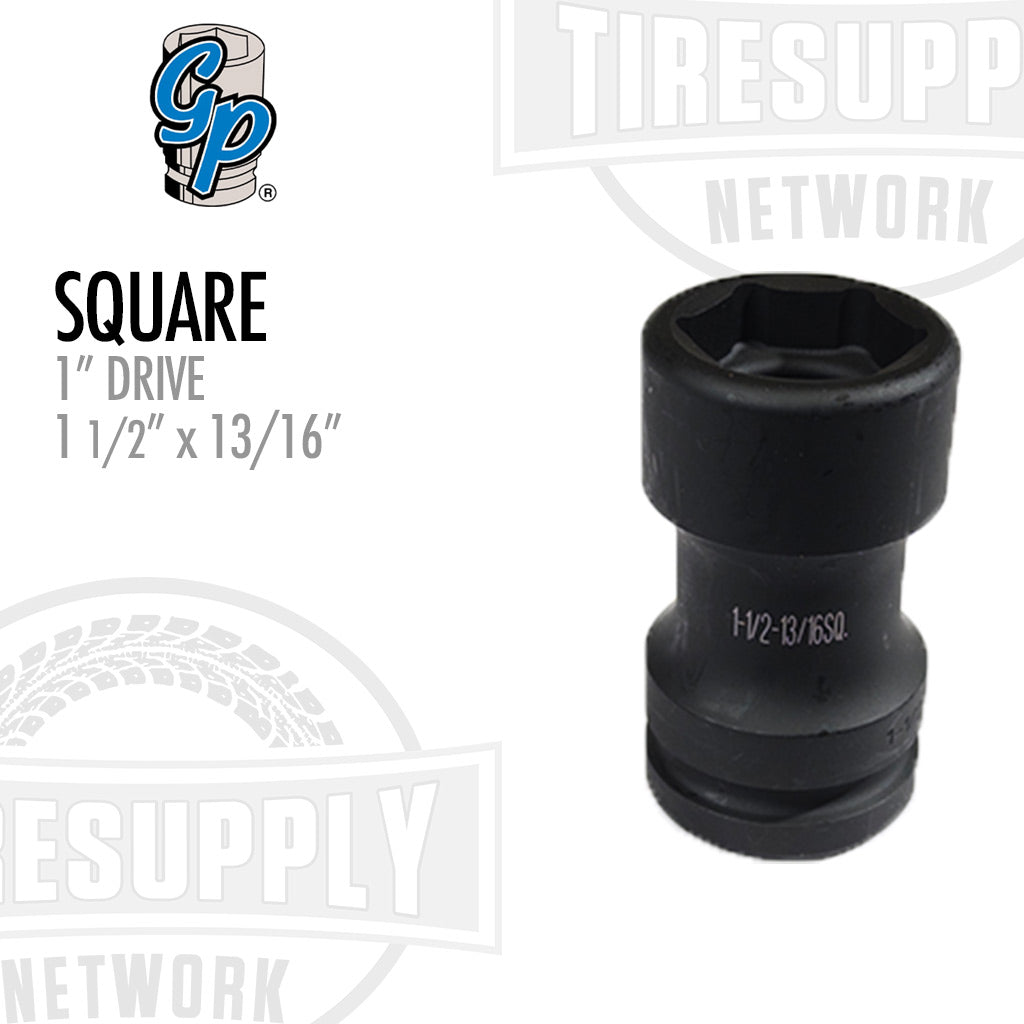 1″ Drive 1 1/2″ x 13/16″ Impact Socket - Square (5826C)