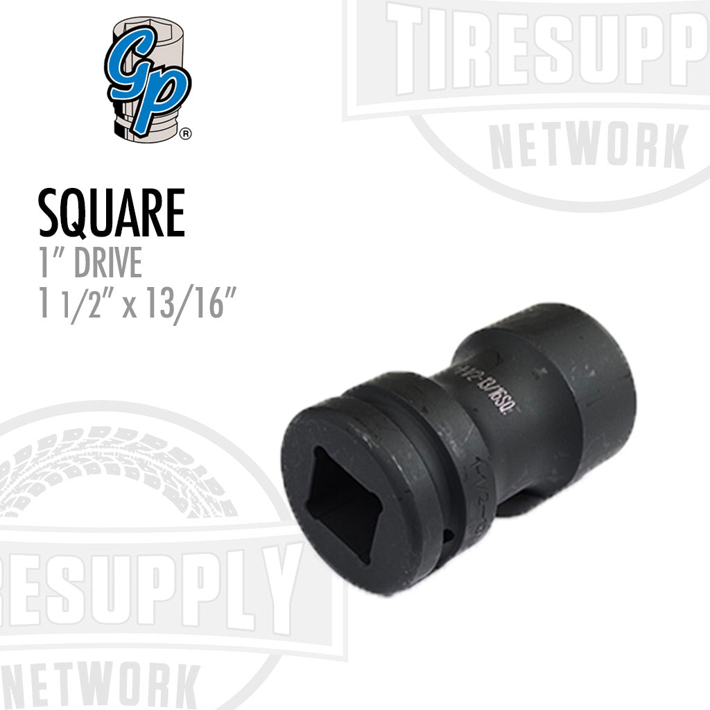 1″ Drive 1 1/2″ x 13/16″ Impact Socket - Square (5826C)