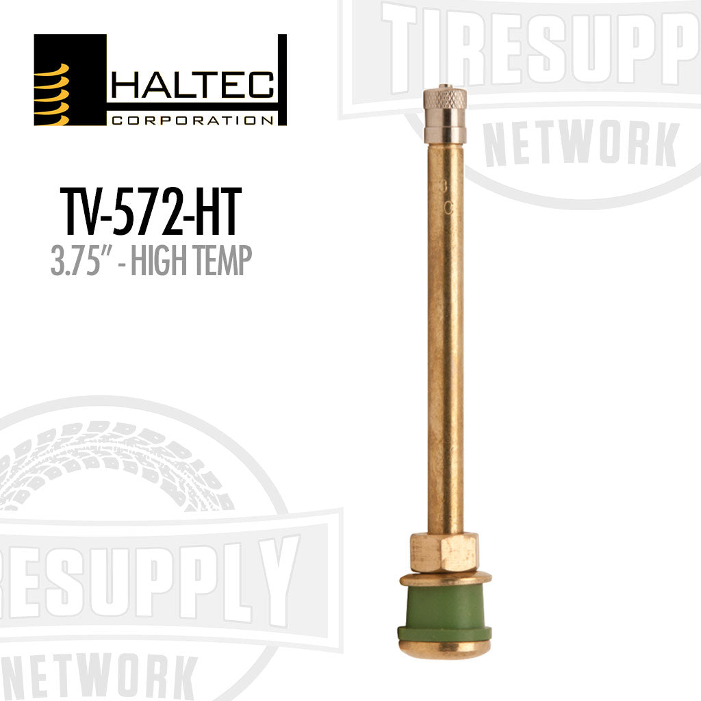 Haltec | 3.75&quot; Straight Clamp-In Truck &amp; Bus Valve with High Temp Grommet - .625 Hole (TV-572-HT)