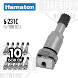 Hamaton 6-231C | TPMS Replacement Clamp-In Valves for VDO TG1C - 10-Pack