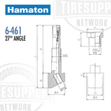 Hamaton | 27° Angle Replacement Truck TPMS Valve (6-461)