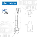 Hamaton | 7° Bend Replacement Truck TPMS Valve (6-463)