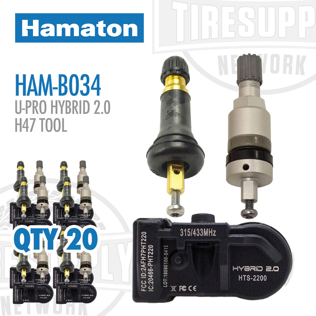 Hamaton | Bundle with H47 TPMS Tool, OBDII Cable, 20 U-Pro Hybrid 2.0 Dual-Frequency Sensors (HAM-B034)