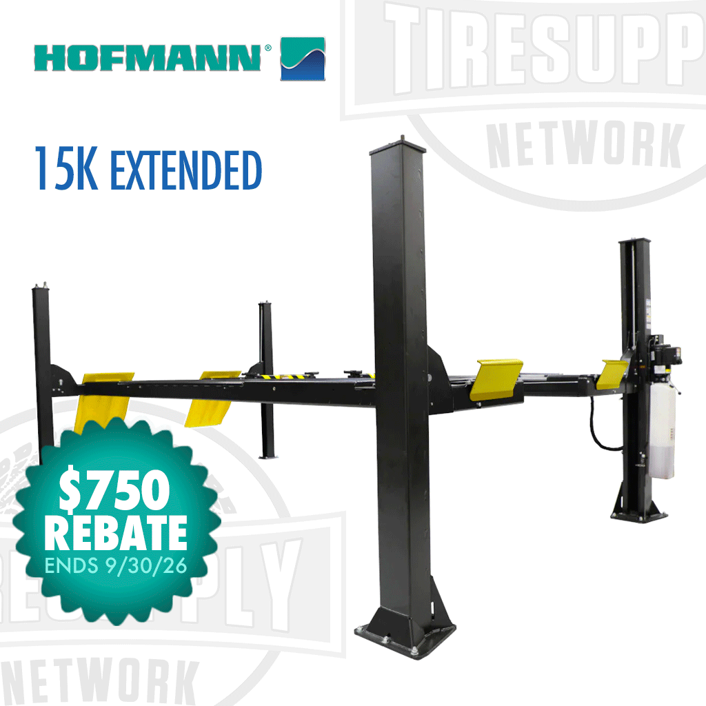 Hofmann 15K 4-Post Extended | Length Alignment Lift Package - Choose Regular or Galvanized