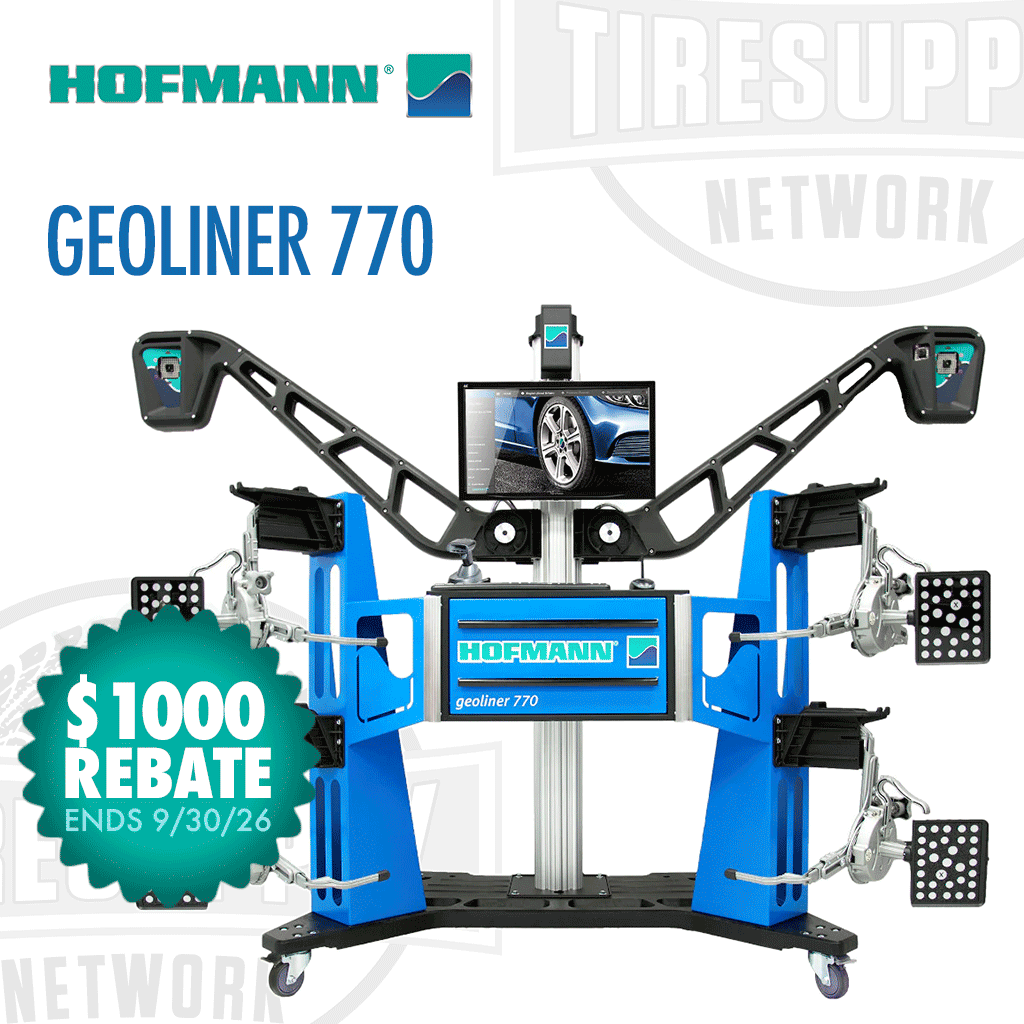 Hofmann Geoliner 770 | Mobile Imaging Diagnostic Wheel Alignment System with AC400 Clamps & VIN Reader