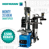 Hofmann Monty 3550EM | SmartSpeed Tilt-Tower Tire Changer with EasyMont Pro Bead Assist Helper Arm