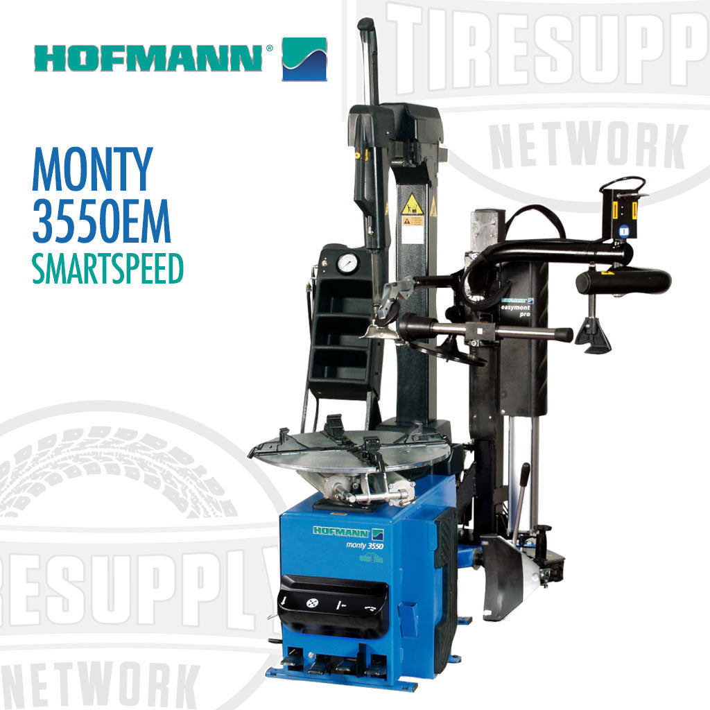 Hofmann | Monty 3550EM SmartSpeed Tilt-Tower Tire Changer with EasyMont Pro Bead Assist Helper Arm (EEWH747B)