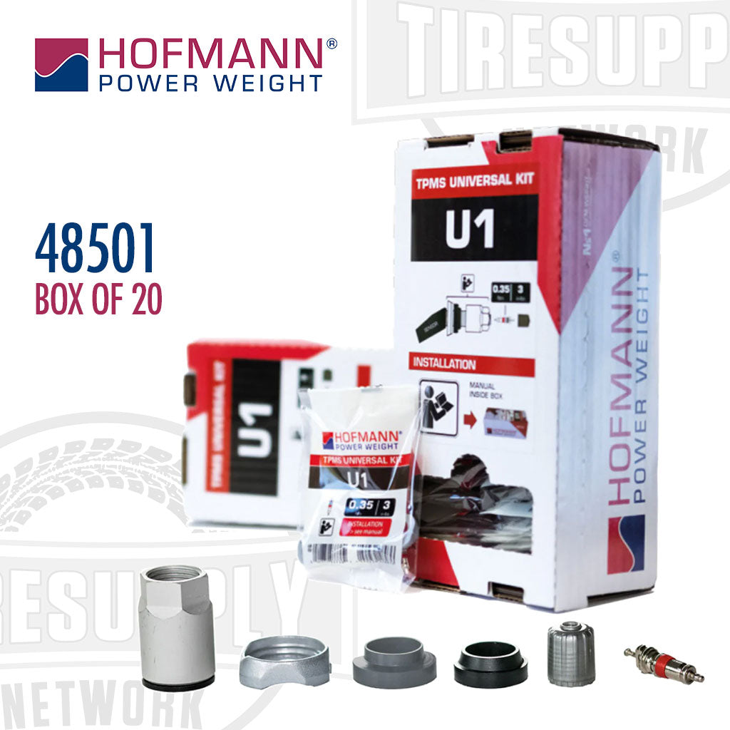 Hofmann | Power Weight U1 Universal TPMS Metal Valve Service Kit - Box of 20 (48501)