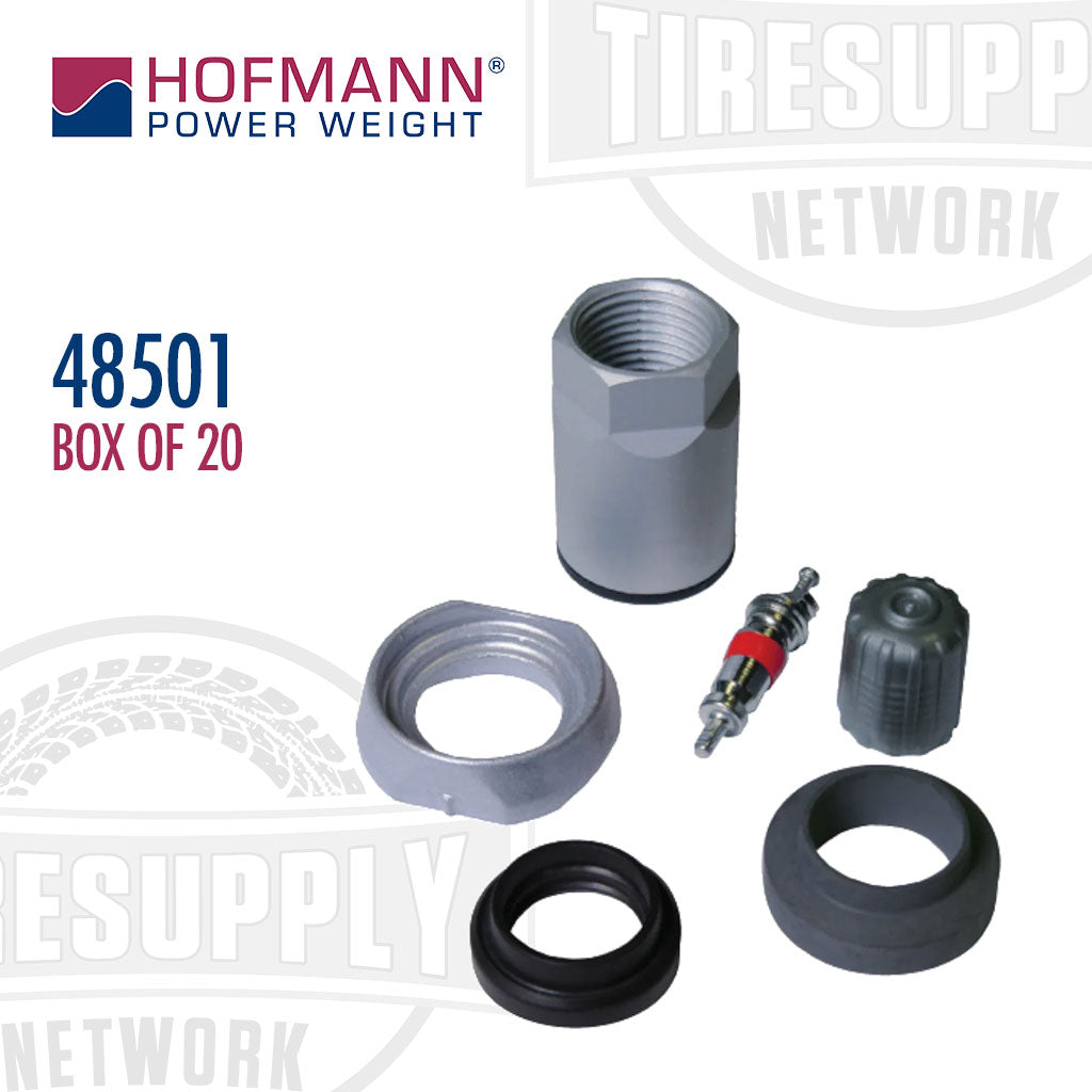 Hofmann | Power Weight U1 Universal TPMS Metal Valve Service Kit - Box of 20 (48501)